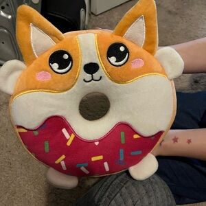 Cute Corgi Donut Plush Toy